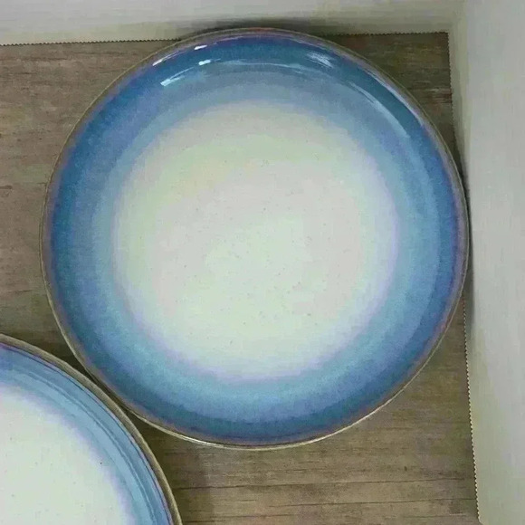 Denby Blue Haze Plate Setting  includes bowl, dinner plate and dessert plate - Picture 4 of 7